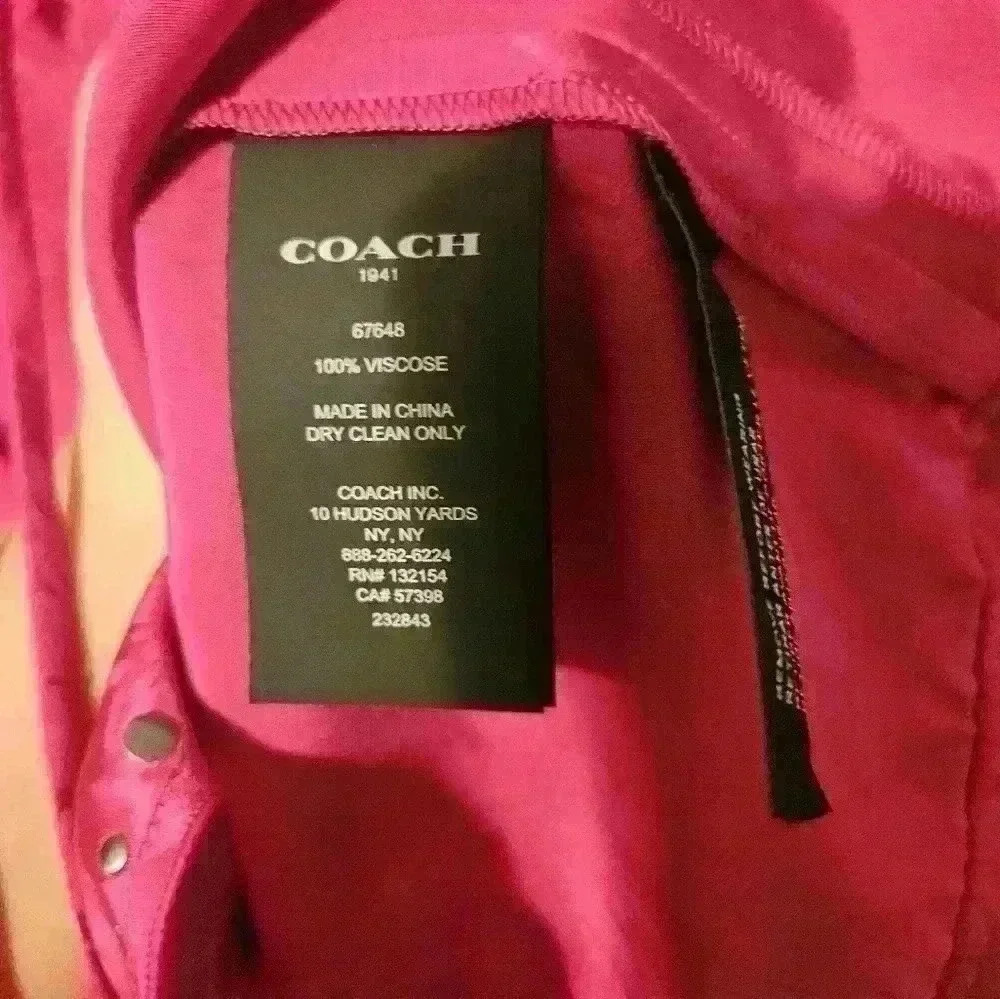 NWT Coach Ruffle Dress - Picture 7 of 7